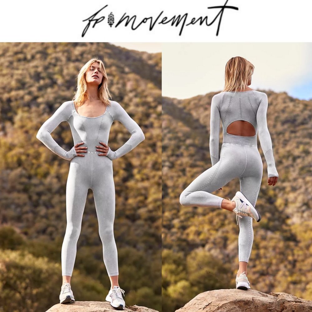 Free People Good Karma Long-Sleeve Onesie NWOT